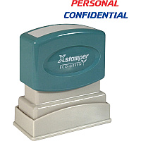 Xstamper PERSONAL CONFIDENTIAL Stamp Message Stamp - PERSONAL/CONFIDENTIAL - 0.50