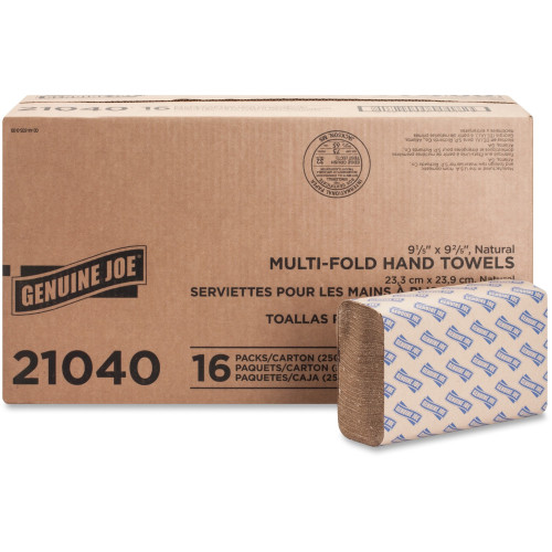 Genuine Joe Multifold Natural Towels (21040)