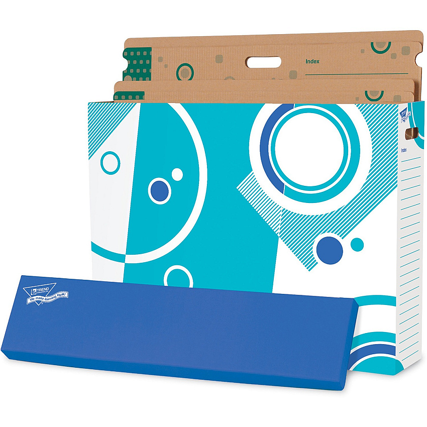 TREND File 'N Save System Chart Storage Box External Dimensions: 30.8" Width x 6.5" Depth x 23" Height - For Multipurpose - 1 Each (T1022)