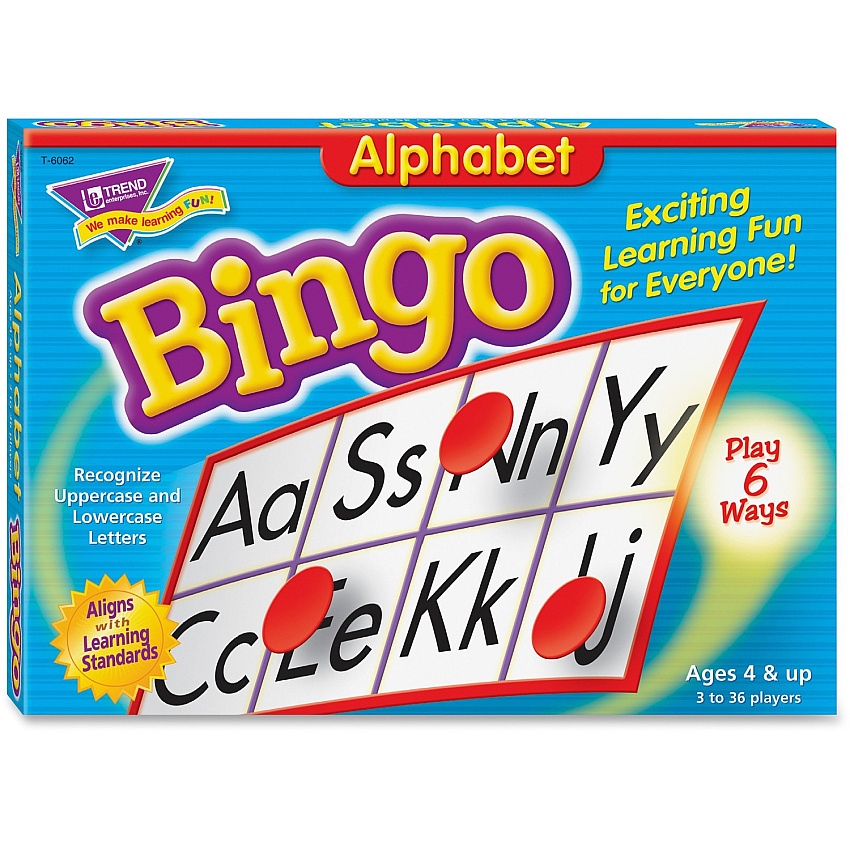 Trend Alphabet Bingo Learning Game Theme/Subject: Learning - 4-6 Year (T6062)