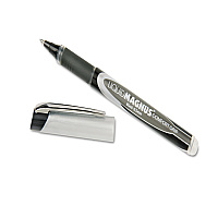 AbilityOne 7520015877801, SKILCRAFT Liquid Magnus Hybrid Gel Pen, Stick, Extra-Fine 0.5 mm, Black Ink, Black/Gray Barrel, 4/Pack