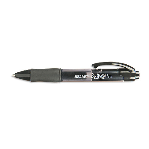 AbilityOne 7520015882363, SKILCRAFT Bio-Write Gel Pen, Retractable, Medium 0.7 mm, Black Ink, Translucent Black Barrel, Dozen