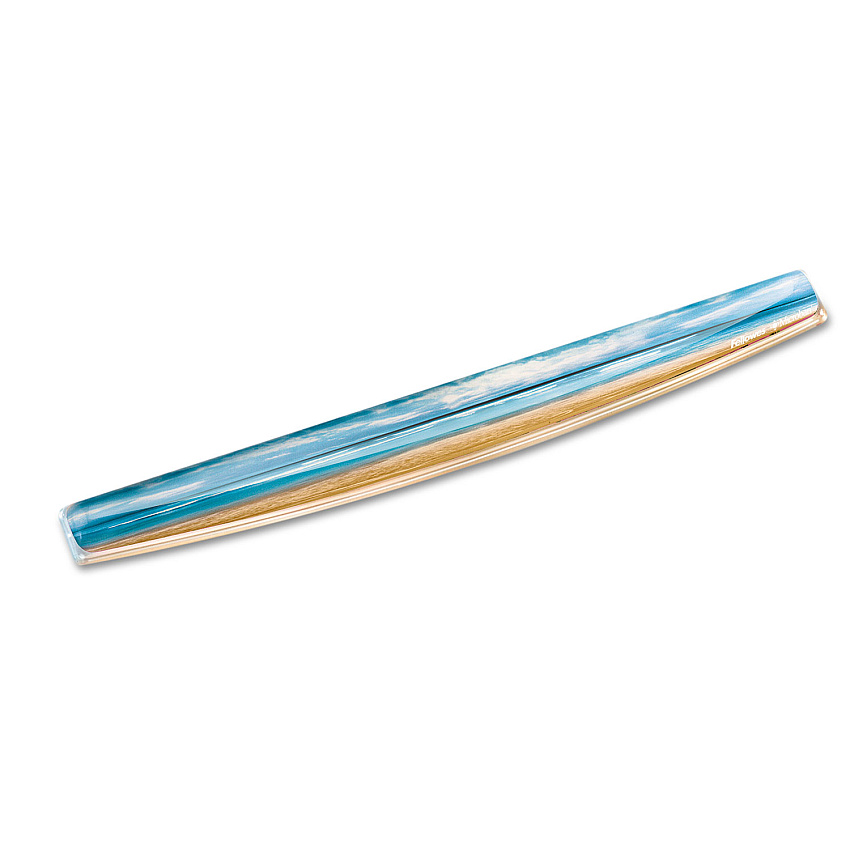 Fellowes Photo Gel Keyboard Wrist Rest with Microban Protection, 18.56 x 2.31, Sandy Beach Design (9179401)