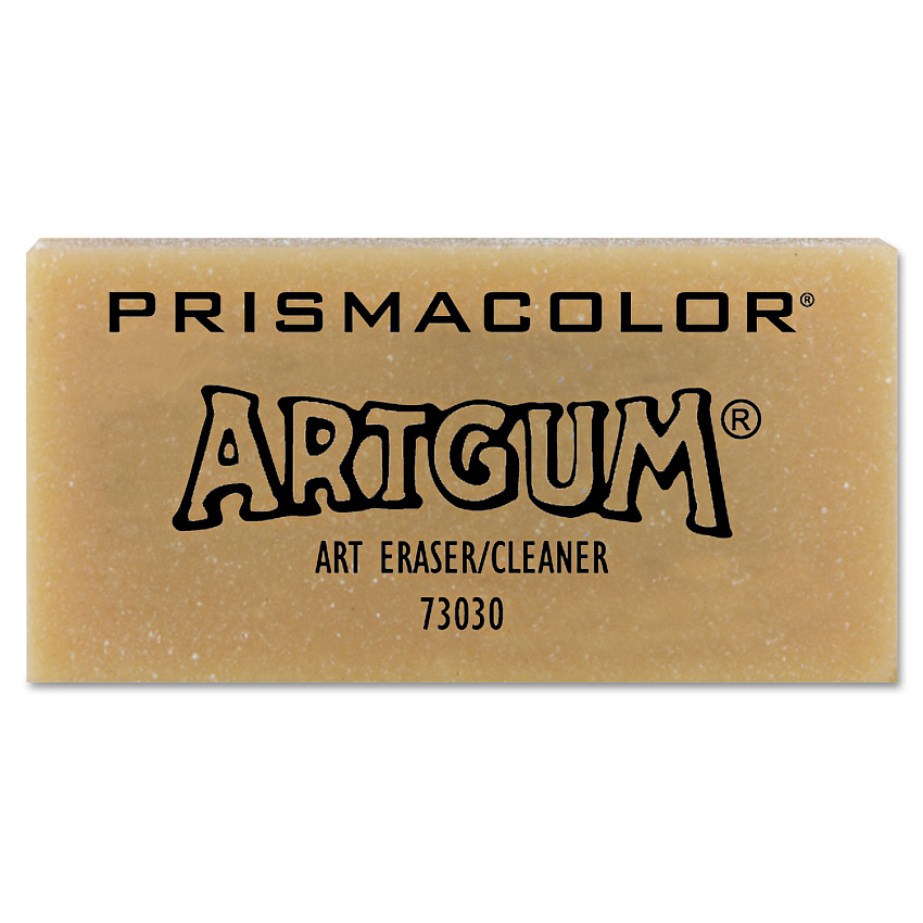 Prismacolor ARTGUM Eraser, For Pencil Marks, Rectangular Block, Large, Off White, Dozen (73030)