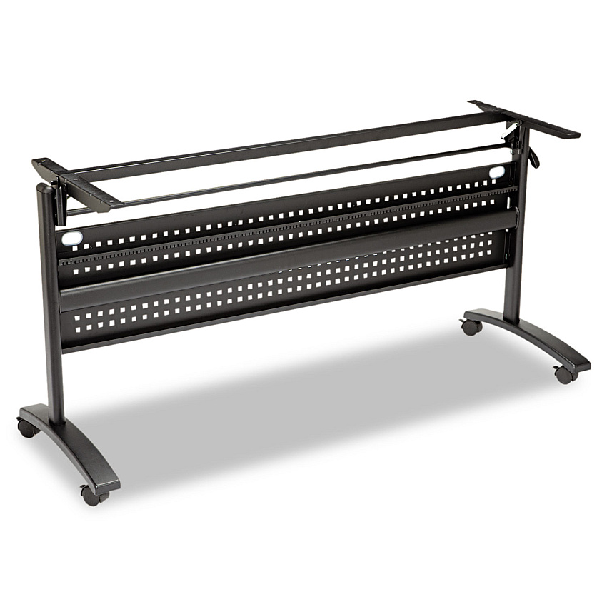 Alera Valencia Flip Training Table Base, Modesty Panel, 57.88w x 19.75d x 28.5h, Black (ALEVA737260BK)