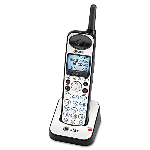 AT&T SynJ 4-Line Cordless Expansion Handset, Silver/Black (SB67108)