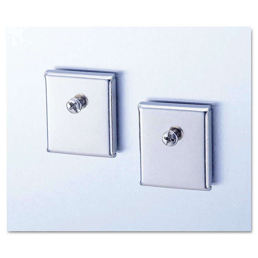 Universal Cubicle Accessory Mounting Magnets, Silver, (UNV08172)