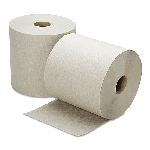 Skilcraft&reg; Hardwound Paper Towels, Natural, 1-Ply, 600-ft., 6 Rolls (5915823)
