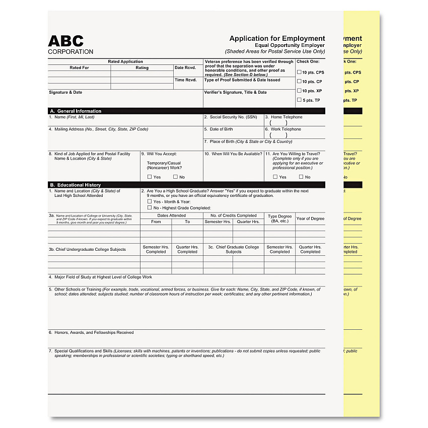 ICONEX Digital Carbonless Paper, 2-Part, 8.5 x 11, White/Canary, 1,250/Carton (90771006)