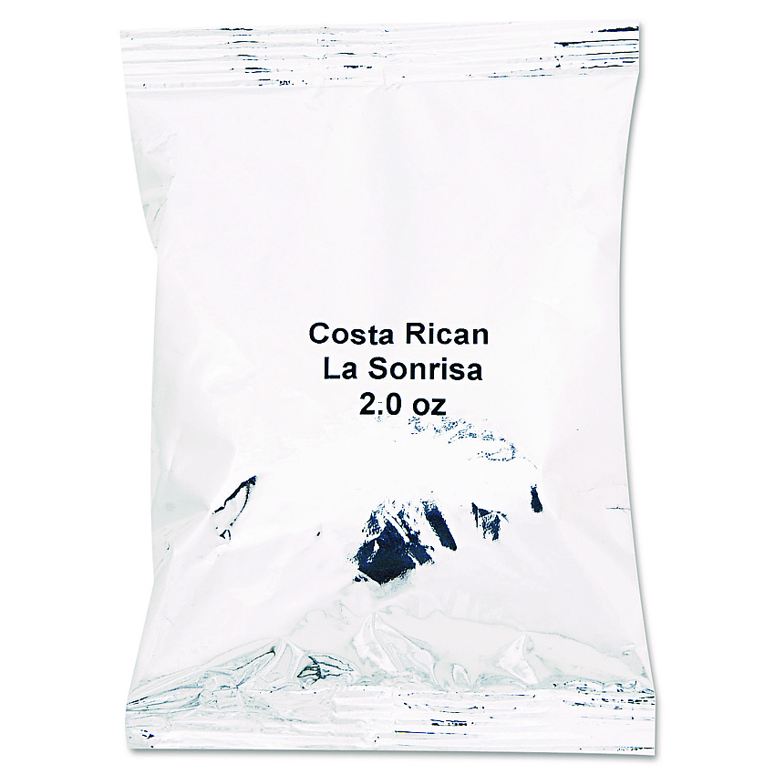 Distant Lands Coffee Coffee Portion Packs, Costa Rican La Sonrisa, 2 oz Packets, 40/Carton (39930404021)