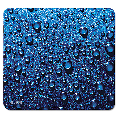 Allsop Naturesmart Mouse Pad, 8.5 x 8, Raindrops Design (30182)