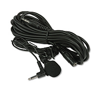 AmpliVox Handsfree Professional Cardioid Lapel Microphone, 40" Cord, 12 ft Extension Cable (S2030)