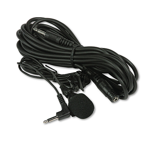 AmpliVox Handsfree Professional Cardioid Lapel Microphone, 40" Cord, 12 ft Extension Cable (S2030)