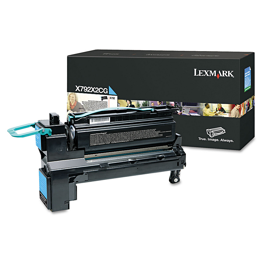 Lexmark X792X2CG Extra High-Yield Toner, 20,000 Page-Yield, Cyan