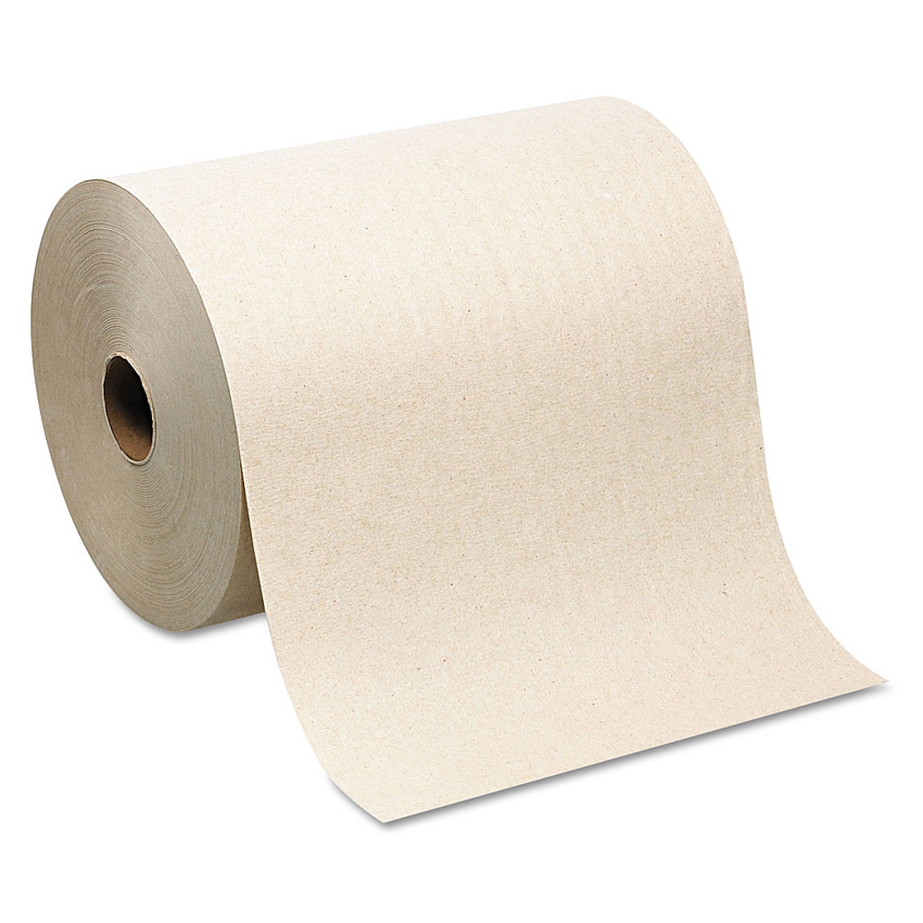 Georgia Pacific Professional Hardwound Roll Paper Towel, Nonperforated, 1-Ply, 7.87" x 1,000 ft, Brown, 6 Rolls/Carton (26480)