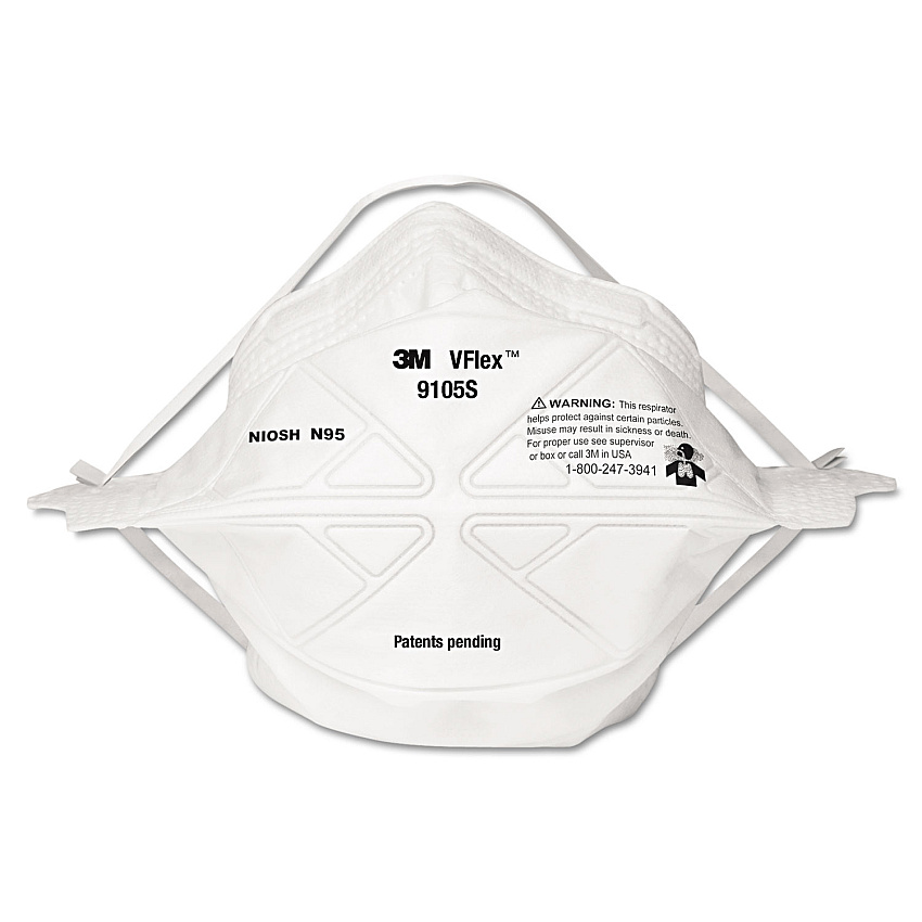 3M VFlex Particulate Respirator N95, Small, 50/Box (9105S)