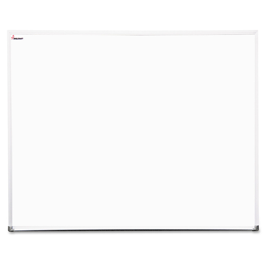 AbilityOne 7110014841756, SKILCRAFT Dry Erase Marker Board, 24 x 36, White Surface, Silver Anodized Aluminum Frame