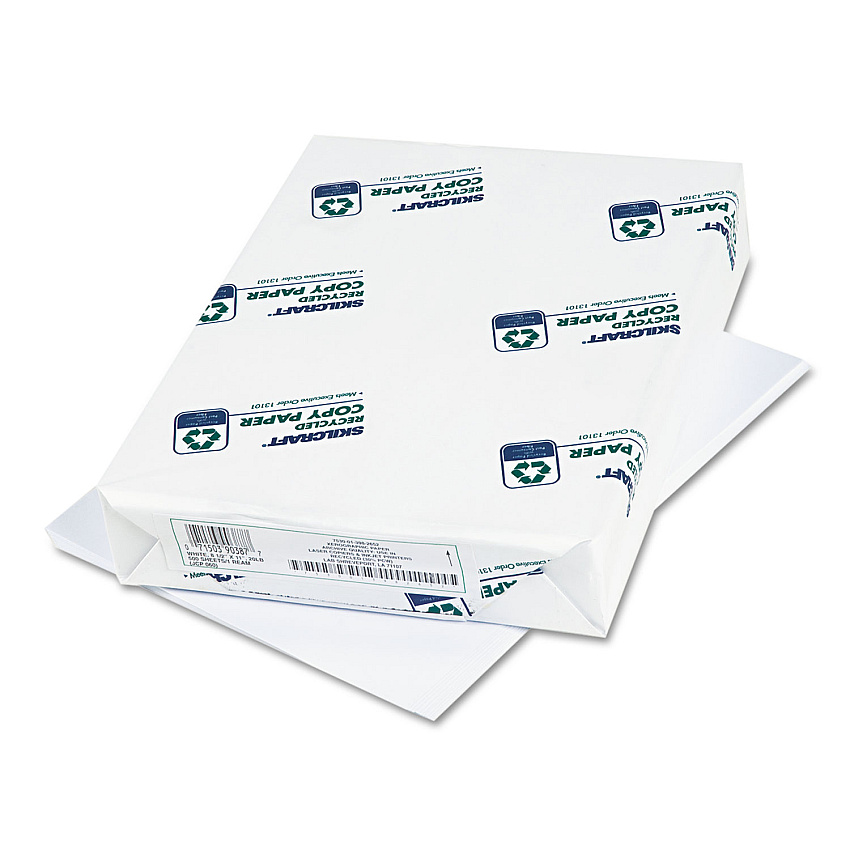 AbilityOne 7530013982652, SKILCRAFT Xerographic Paper, 92 Bright, 20 lb Bond Weight, 8.5 x 11, White, 500 Sheets/Ream, 10 Reams/Carton