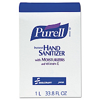 AbilityOne 8520015220828, SKILCRAFT PURELL Instant Dispenser Refill Liquid Hand Sanitizer, 1,000 mL, 8/Box