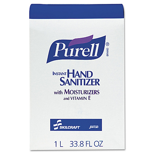 AbilityOne 8520015220828, SKILCRAFT PURELL Instant Dispenser Refill Liquid Hand Sanitizer, 1,000 mL, 8/Box
