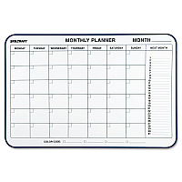 AbilityOne 7520014845263, SKILCRAFT Cubicle Calendar Board, One Month, 24 x 36, White Surface, Aluminum Frame