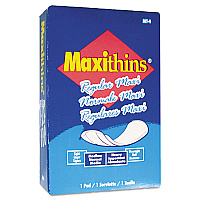 HOSPECO Maxithins Vended Sanitary Napkins #4, Maxi, 100 Individually Boxed Napkins/Carton (MT4FS)