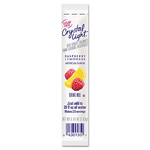 Crystal Light On the Go, Raspberry Lemonade, 0.16 oz Packets, 30/Box (00015)