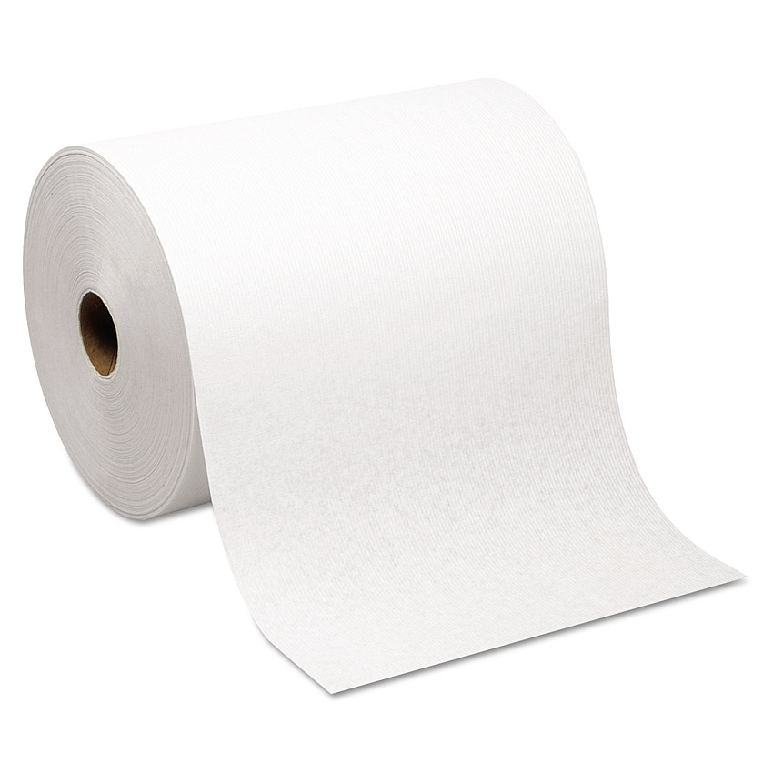 Georgia Pacific Professional Hardwound Roll Paper Towel, Nonperforated, 1-Ply, 7.87" x 1,000 ft, White, 6 Rolls/Carton (26470)