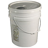5 Gallon Pail With Lid White - Case Of 5 (5515)