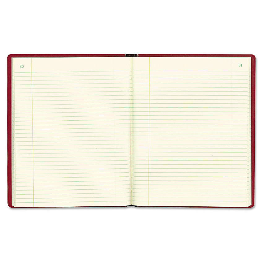 Rediform National Brand Red Vinyl Series Journal, 1-Subject, Medium/College Rule, Red Cover, (300) 10 x 7.75 Sheets (57231)