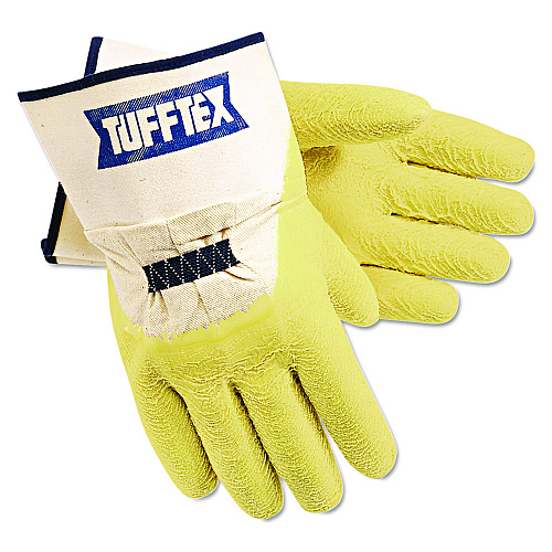 MCR Safety Tufftex Supported Gloves, Large, Beige/White, 12 Pairs (6820)