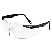 Smith &amp; Wesson Magnum 3G Safety Glasses, Mini Black Frame, Clear Lens (19822)