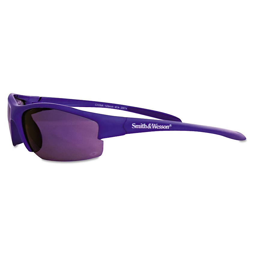Smith & Wesson Equalizer Safety Eyewear, Blue Frame, Blue Mirror Lens (21301)