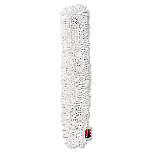 Rubbermaid HYGEN Quick-Connect Microfiber Dusting Wand Sleeve, White, 6/Carton (Q853WHI)