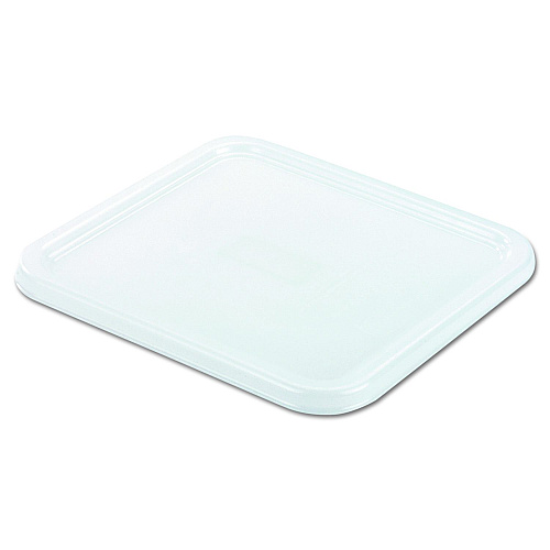 Rubbermaid Commercial SpaceSaver Square Container Lids, 8.8 x 8.75, White, Plastic (6509WHI)