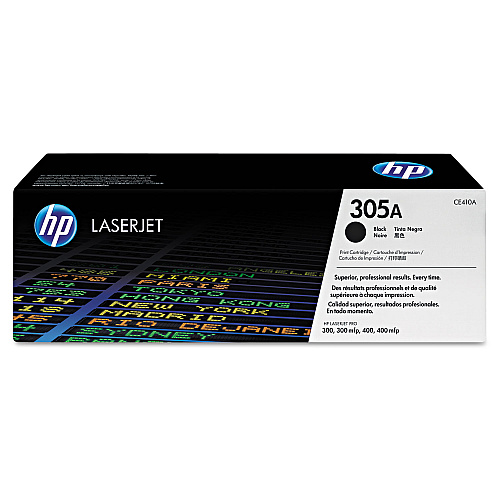 HP 305A, (CE410A) Black Original LaserJet Toner Cartridge