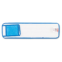 Rubbermaid Commercial Microfiber Wet Room Pads, 24 in. Long, Split Nylon/Polyester Blend, Blue (Q411BLU)