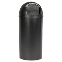Rubbermaid Commercial Marshal Classic Container, 15 gal, Plastic, Brown (816088BRO)