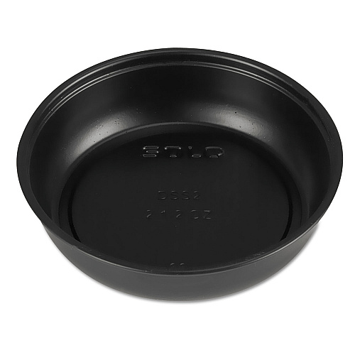 SOLO Polystyrene Portion Cups, 3.5 oz, Black, 250/Bag, 10 Bags/Carton (DSS3)