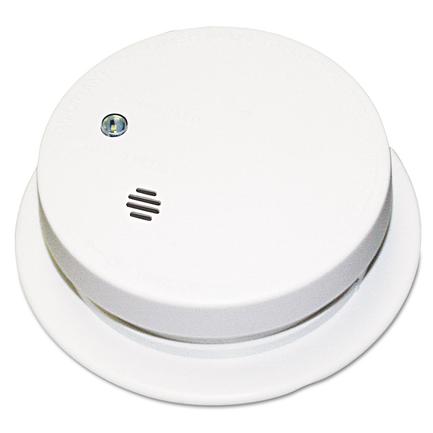 Kidde Battery-Operated Smoke Alarm Unit, 9V, 3.88" Diameter (0914E)