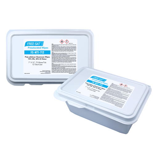 Free-sat,clean-cut,pre-sat Wipes,7x12,tri-fold,75/tub,12/cs, Tub Of 75 (FS-NT1-712)