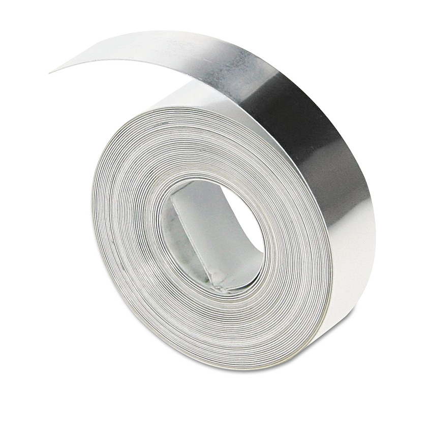 DYMO Rhino Metal Label Non-Adhesive Tape, 0.5" x 16 ft, Aluminum (31000)