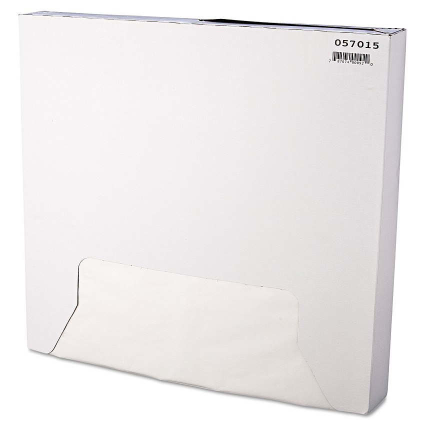 Bagcraft Grease-Resistant Paper Wraps and Liners, 15 x 16, White, 1,000/Box, 3 Boxes/Carton (057015)