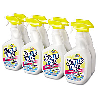 Arm &amp; Hammer Scrub Free Soap Scum Remover, Lemon, 32 oz Spray Bottle, 8/Carton (3320000105)