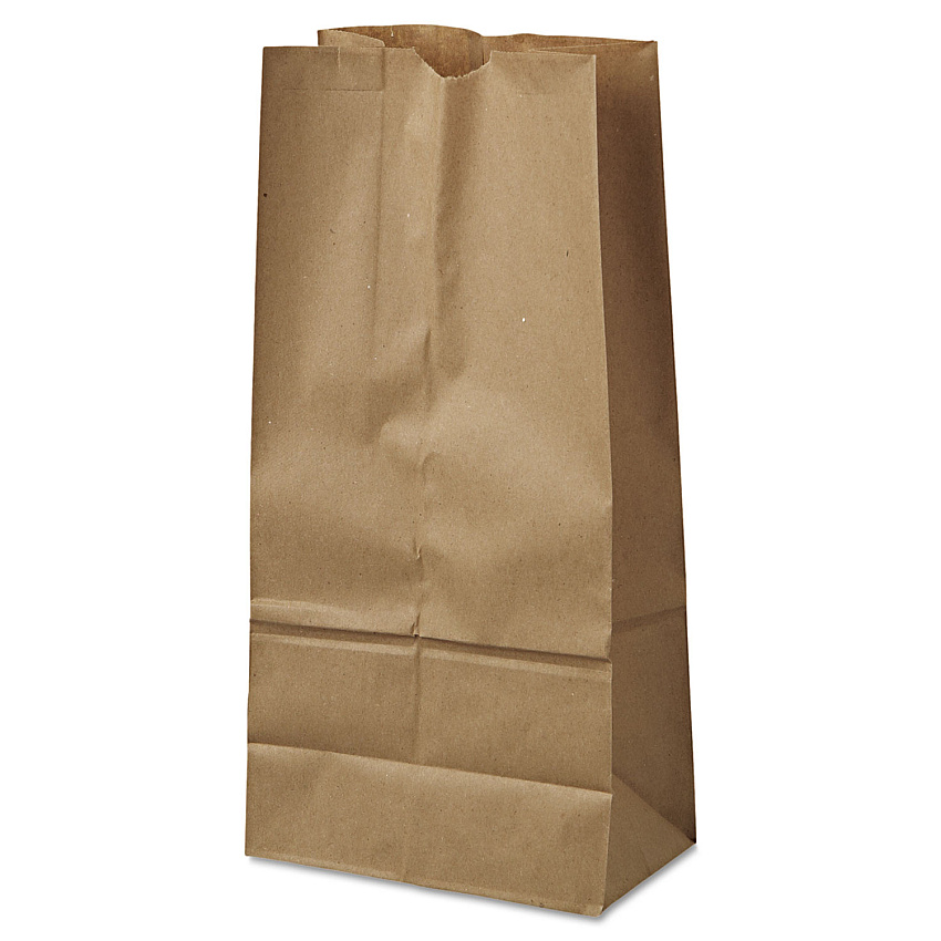General Grocery Paper Bags, #16 Size, 7.75" x 4.81" x 16", Natural, 500/Bundle (GK16500)