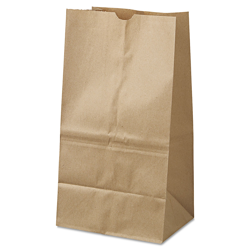 General Grocery Paper Bags, #25 Squat Size, 8.25" x 6.13" x 15.88", Natural, 500/Bundle (GK25S500)