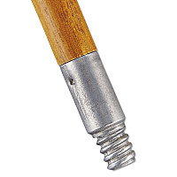 Rubbermaid Commercial Lacquered-Wood Threaded-Tip Broom/Sweep Handle, 0.94
