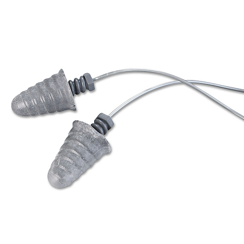 3M E-A-R Skull Screws Earplugs, Corded, 32 dB NRR, Gray, 120 Pairs (P1301)