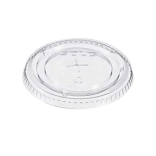 SOLO Straw-Slot Cold Cup Lids, Fits 9 oz to 20 oz Cups, Clear, 100/Pack (662TSPK)