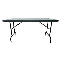 AbilityOne 7110017110901, SKILCRAFT Blow Molded Folding Tables, Rectangular, 60w x 30d x 29h, Charcoal Gray